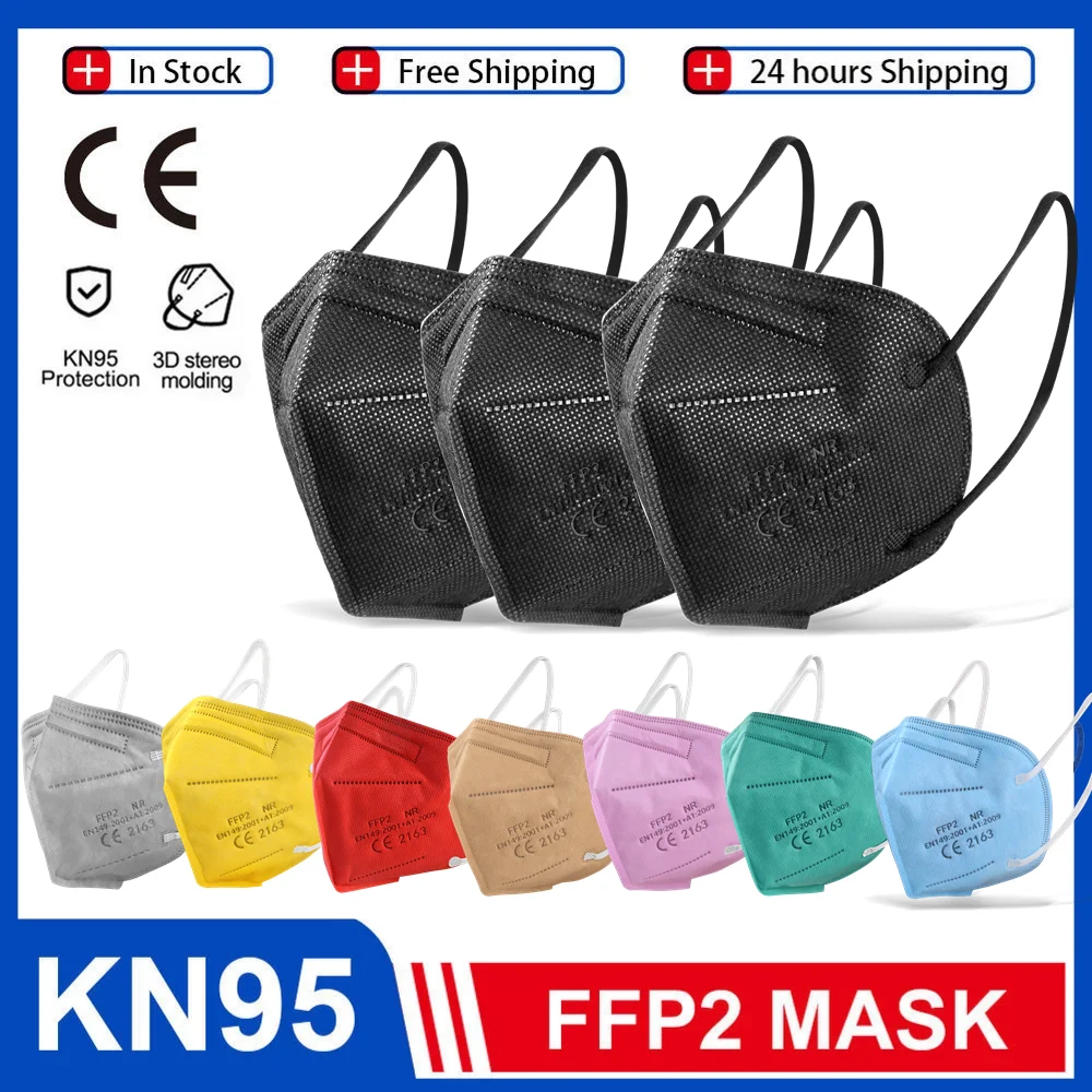 

FFP2 Face Mask KN95 Mascarillas FPP2 Approved hygienic Protective FFP2 Mask Reusable KN95 Respirator ffp2mask Masken KN95 Masque