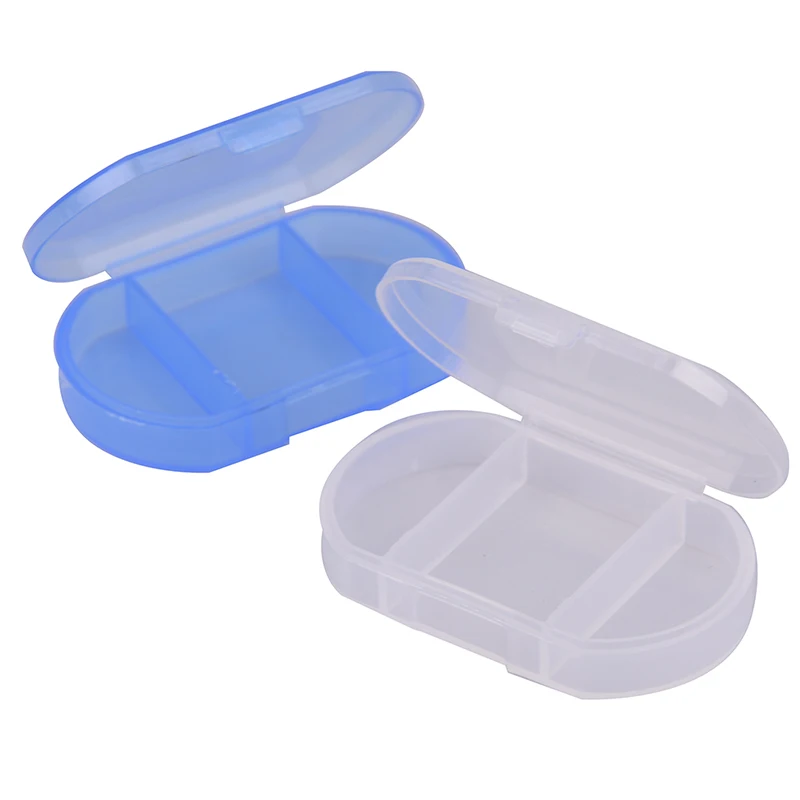 2/3 сетки Портативный мини пилюля Чехлы Пластик медицины хранение таблеток Box дорожный Органайзер складная коробка для планшета аппарат для сортировки и контейнеры
