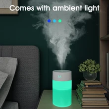 

260 ML USB Mini Humidifier Desktop Misting Aroma Diffuser with Night Light 6Hrs Fogging Mister Air Humidifier for Car Office