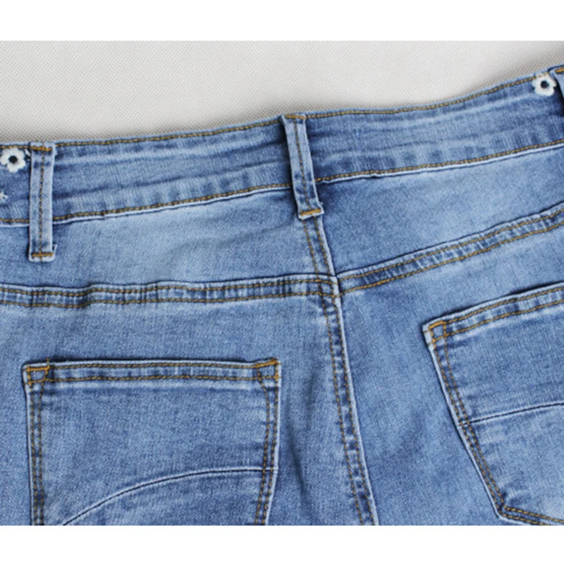 Hot Selling Mom Jeans Women Skinny Slim High Waisted Denim Jeans Pocket Stretch Button Bell-Bottom Pants Jeans NW2309