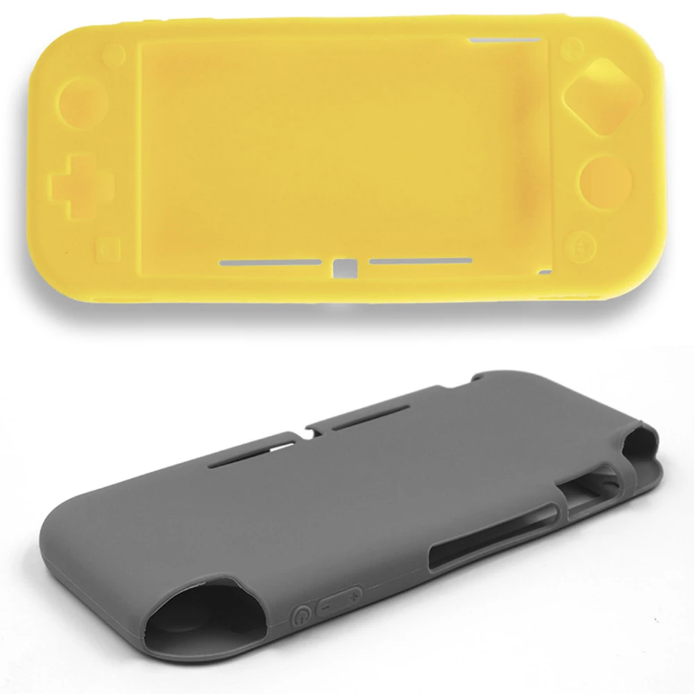 Silicone Cover Case Set Fit with Screen Protector for Nintendo Switch Lite Anti-scratch Soft Silicone Protective Case
