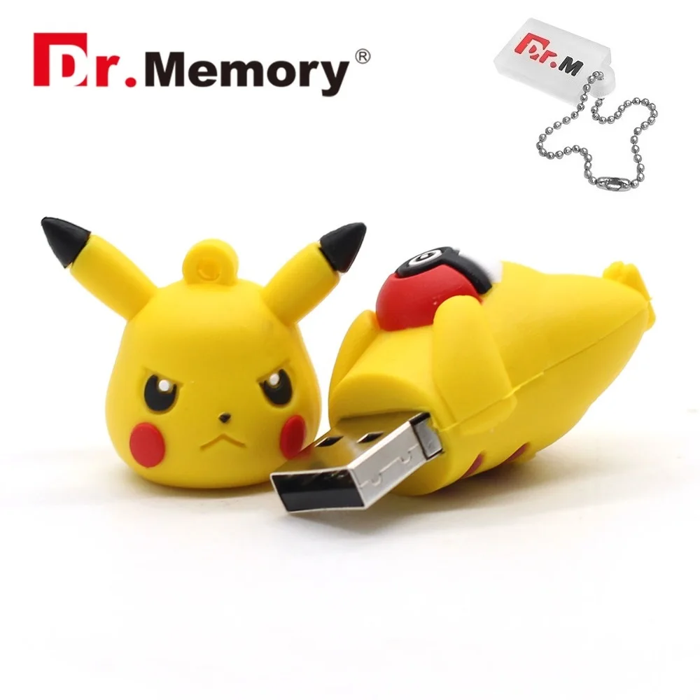 Pokemon USB флэш-накопитель желтый флэш-накопитель Dr. memory 4 ГБ 8 ГБ 16 ГБ 32 ГБ флеш-накопитель pocket monster u disco Poke Ball