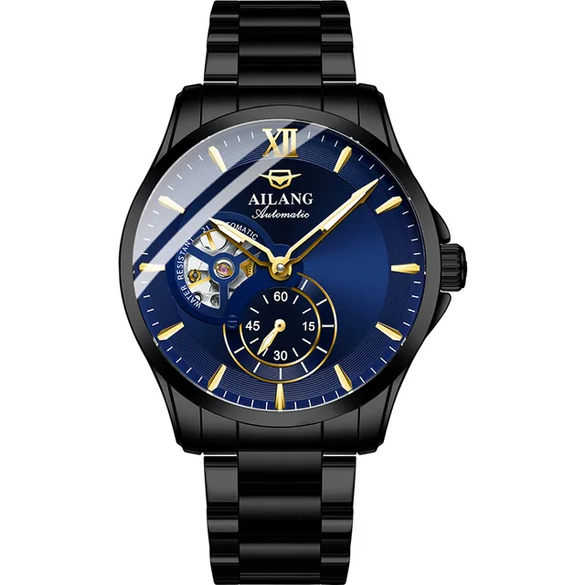 AILANG Fashion BusinessTop Brand Luminous Waterproof Men's Watch Stainless Steel Simple Men Automatic Mechanical Watches 8627 