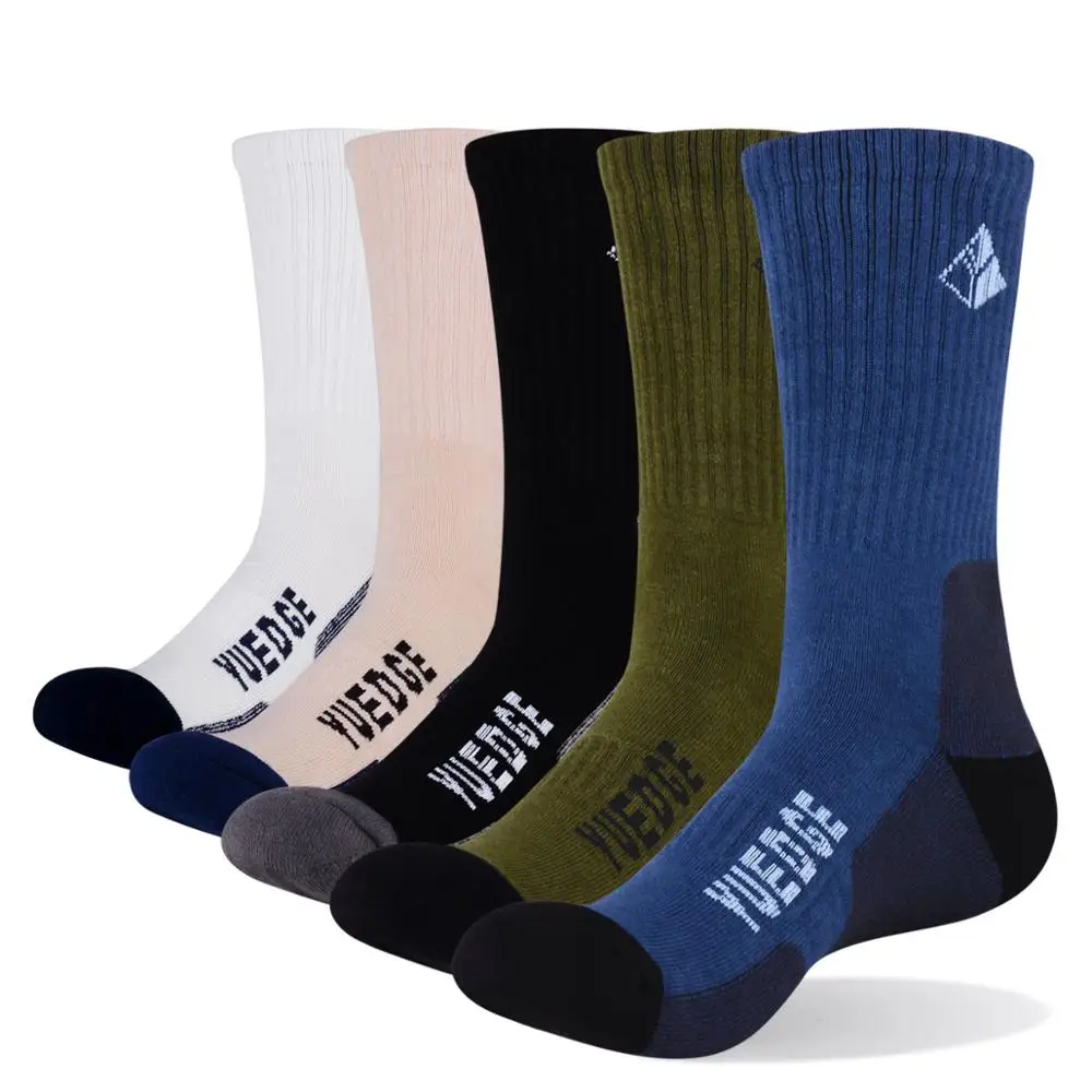 Бренд YUEGDE Премиум Подушка чёсаный хлопок Носки дышащие комфортные спортивные теннисные носки мужские носки для улицы - Цвет: 1803