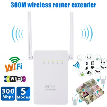 

300Mbps Wireless Range Extender WiFi Repeater Networks Router Signal Booster DQ-Drop