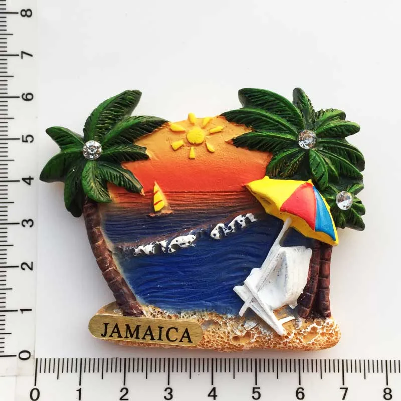 Magnete Frigorifero 3D Jamaica Dunn's River Falls | Souvenir In Resina 5x8 Cm