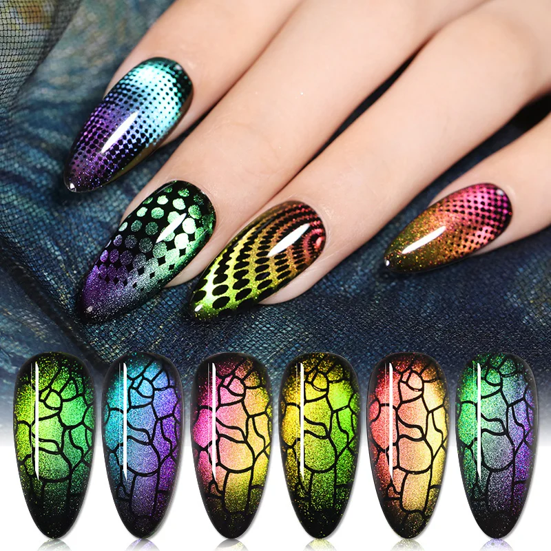 BORN PRETTY 9D Cat Eye Gel Nail Polish Set Magnetic Gel Stamping Soak Off UV Gel 3