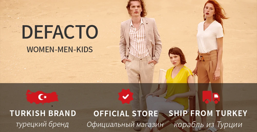 DeFacto, женская модная верхняя одежда с высоким воротом, пальто, женская теплая однотонная хлопковая куртка, тонкая верхняя одежда на молнии, зимняя-K7987AZ19AU