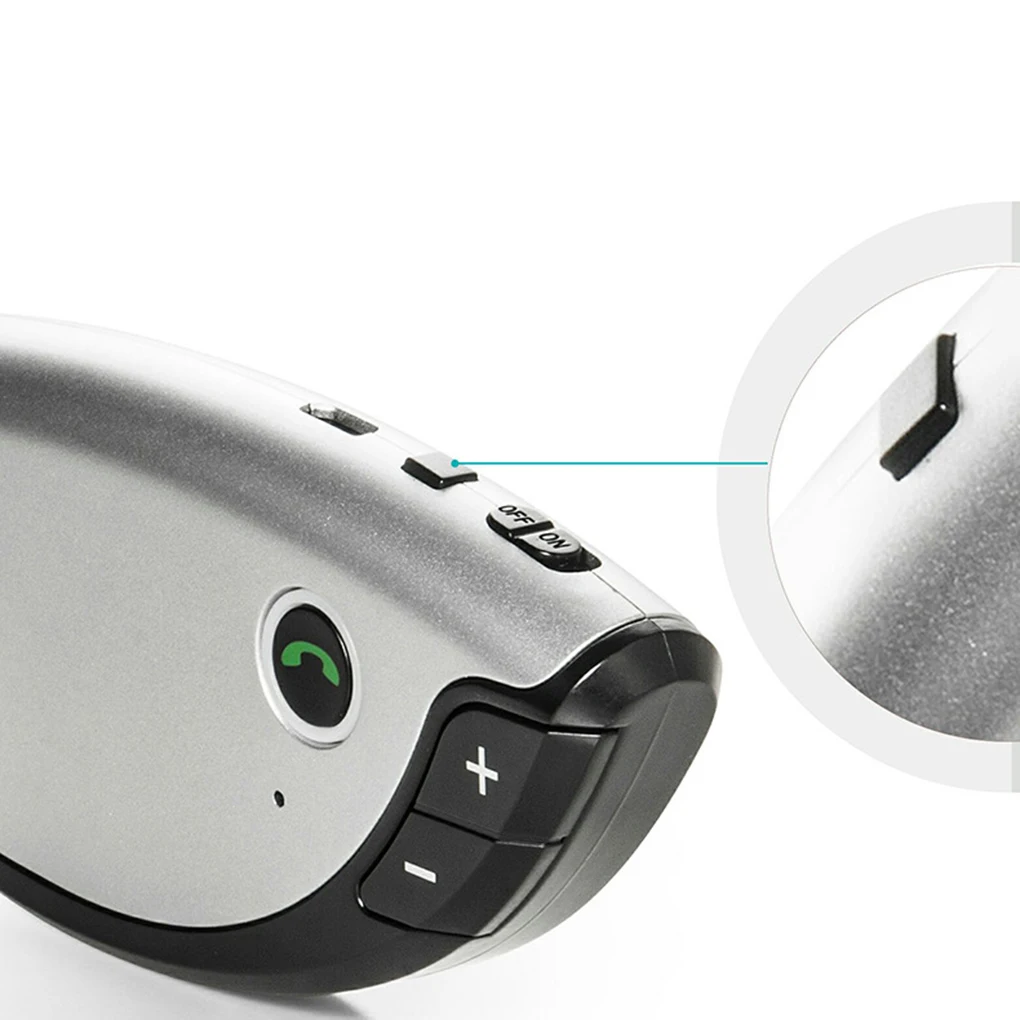 Автомобильный Bluetooth приемник солнцезащитный козырек Кондиционер Выход Hands-free усилитель вызова одна кнопка ответа mp3-плеер