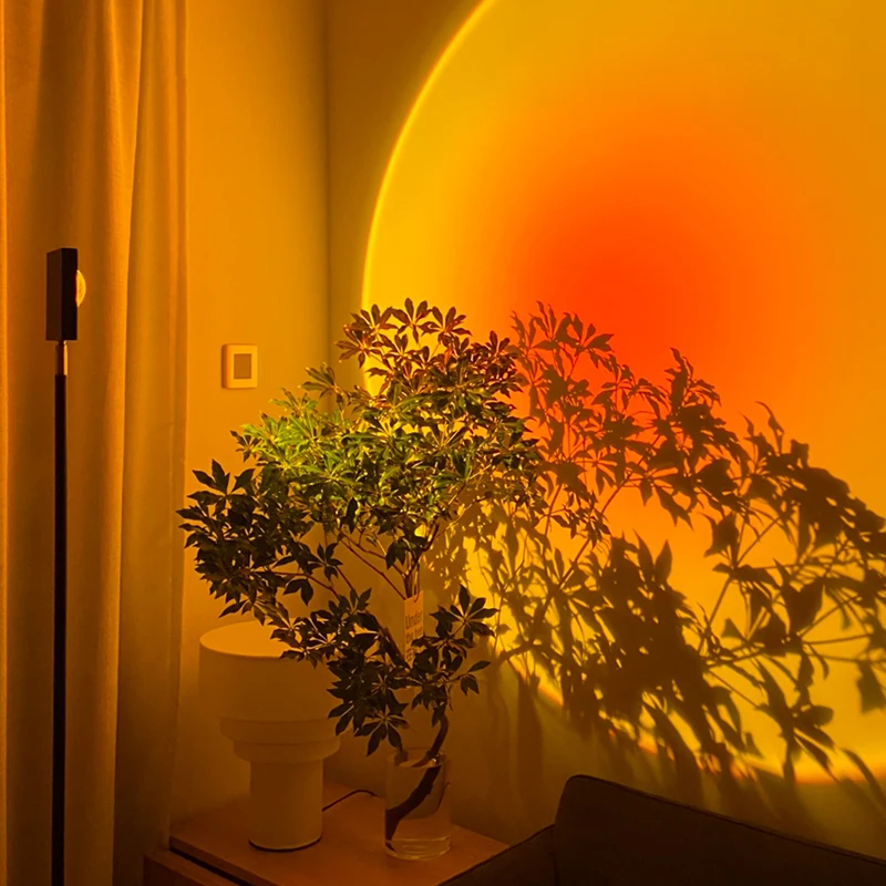Atmosphere Night Lamp Sunset Red Floor lamp for Home Bedroom Decoration