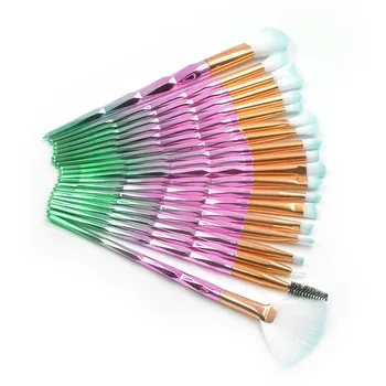 

20PC Make Up Foundation brush Wool Fiber eyeshadow eyebrow eyeliner soft Cosmetic Brushes Eye Shadow pinceis de maquiagem Jz913