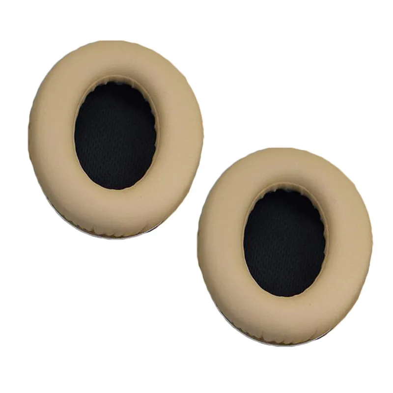 Replacement Earpads Ear Pad Cushion Cover Fit For BOSE QC35 QC25 QC15 AE2 Headphone Memory Foam Pads Ear Cover Repair Parts - Цвет: Beige