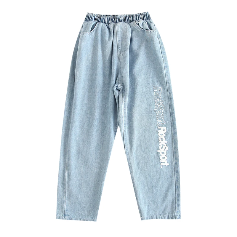 Pants Лоскутные Топы для детей, детская одежда для хип-хоп танцев, сценический наряд, синий свободный свитер, модный уличный костюм для мальчиков в стиле хип-хоп, джазовый костюм - Цвет: Pants