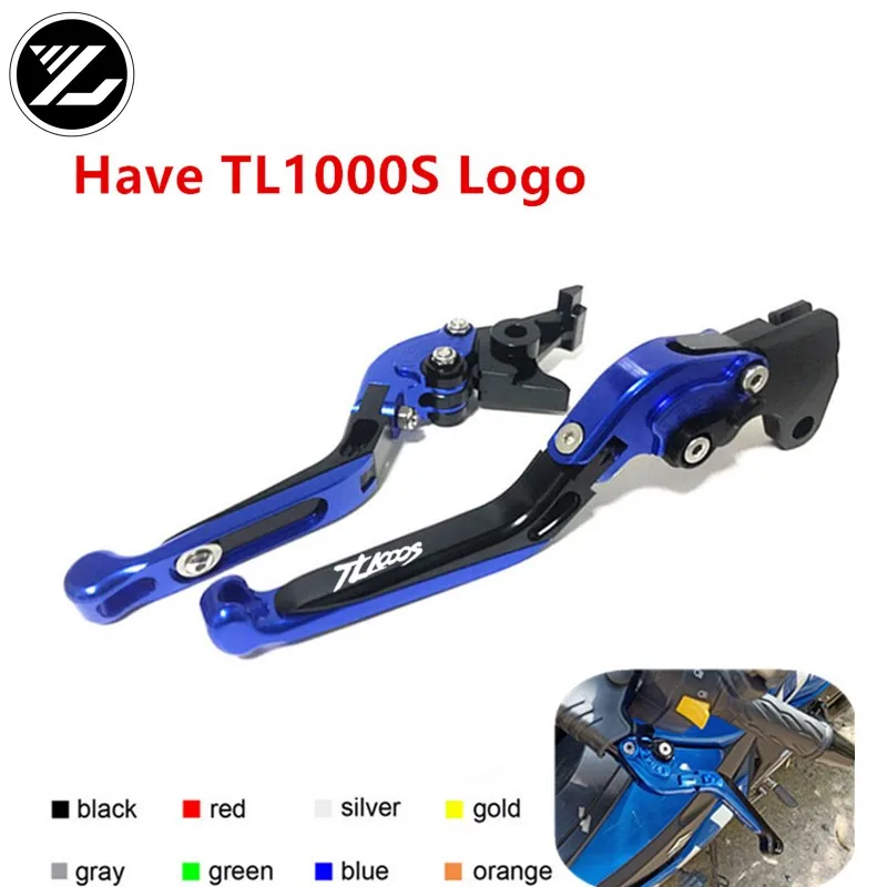 Есть логотип TL1000S для SUZUKI TL1000S 1997-2001 1998 1999 2000 мотоциклетные Складные Выдвижные Тормозные Рычаги сцепления мотоциклетные тормоза