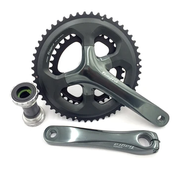 

SHIMAN0 Tiagra 4700 Crankset FC-4700 10-Speed Road Bike Double Crank set RS500 Bottom Bracket 170mm 50/34T 52/36T Chain Wheel