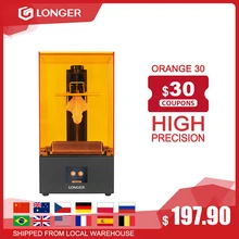 Impressora 3d do sla da elevada precisão da impressora 3d de Longer Orange 30 com 2k tela lcd paralela uv conduziu a iluminação 405nm impressora uv da resina 3d printer impresora 3d impressora 3d 3d printer kit