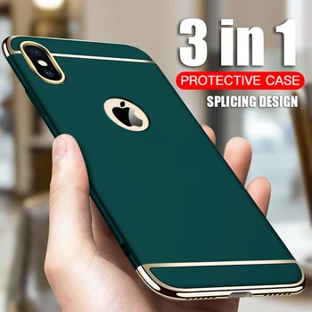

Luxury Plating Protective case For iPhone 11 Pro XR X Xs Max Cover Bumper On The for iPhone 5 5S SE 6 6s 7 8 Plus Case Shell