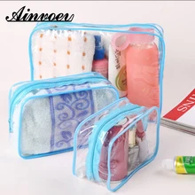 Ainvoev, прозрачная косметичка для путешествий, ПВХ, для женщин, на молнии, прозрачная косметичка, косметичка, красивый чехол, органайзер для макияжа, для хранения, для ванной, туалетных принадлежностей