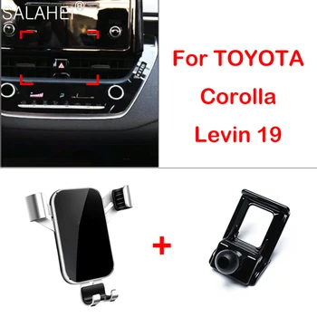 

Cool Gravity Car Air Vent Outlet Dashboard Mobile Cell Phone Holder Reaction Clip Mount Cradle GPS For Toyota Levin Corolla 2019