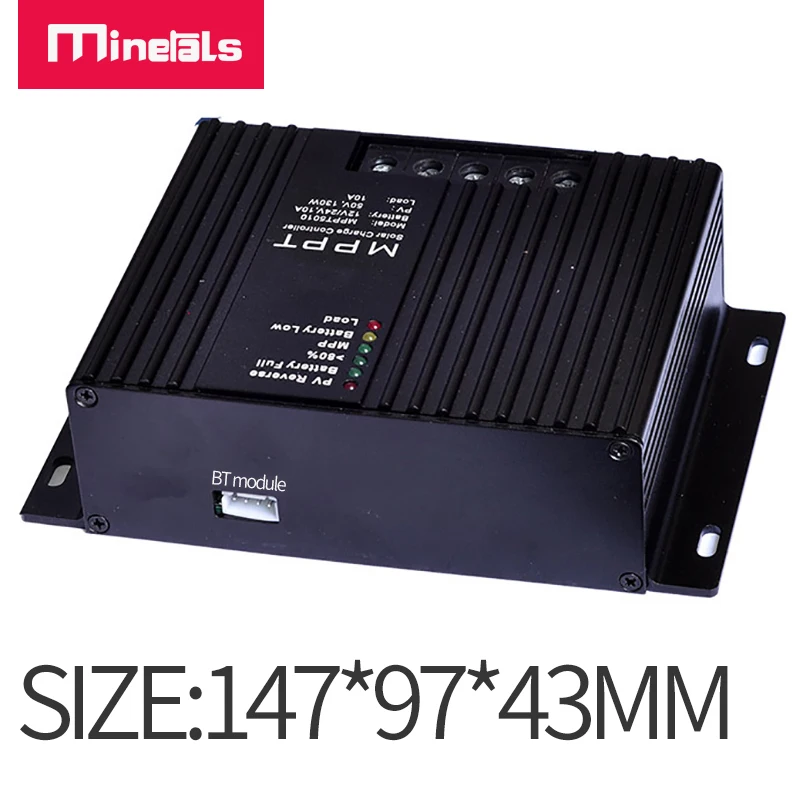 12V 24V 10A SMART Solar MPPT Controller with Load Output Function Charger Controller Support Bluetooth APP LCD controller solar battery charge controller