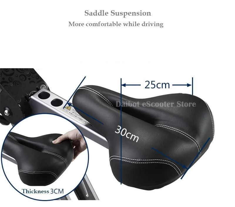 Daibot 10 Inch Electric Tricycle Scooter Three Wheels Electric Scooters Foldable Kick Scooter Electric 36V 250W Range 45KM (17)