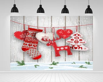 

Scopiso Photography Backdrop Christmas White Wooden Wall Xmas Party Decoration Photographic Photo Background Studio Props