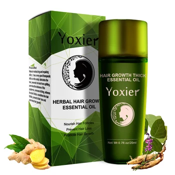 

Hair Growth Essence Oil Fast Hair Growth Serum Effective Anti Hair Loss Natural Ginger Extract Essence Nourish Hair Roots 20ml