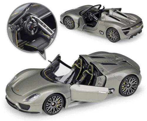 Welly 1:24 Porsche 918 Spyder литая под давлением модель гоночный автомобиль в коробке