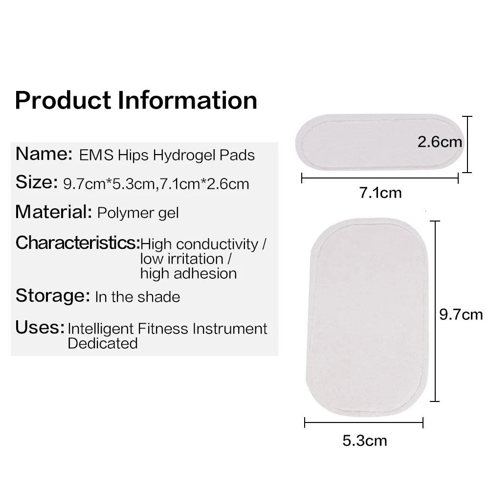 20 шт., гелевые подушечки для фитнеса, EMS, для брюшного пресса, тренажер для снижения веса, стимулятор мышц бедра, тренажер, сменный массажер, гелевый пластырь