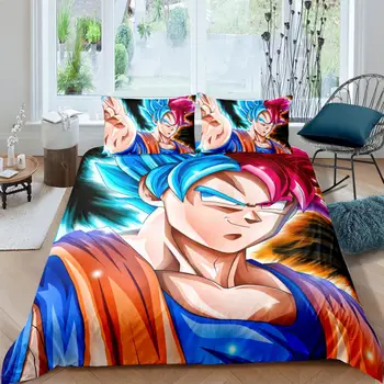 

Comic Dragon Ball Bedding Set Bedroom Decor Kids Gift Hypoallergenic Quilt Cover 1PC Duvet Cover with Pillowcase Dropship