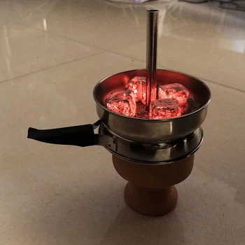 

Disassemble Single Handle Nar Tobacoo chicha Nargile Windproof for Arab Hookah carbon Accessories Shisha Hookah Charcoal Holder