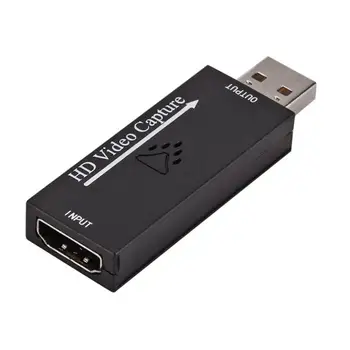 

1080P Video Capture Card Computer USB 2.0 HD Game Video Recorder Card for Living Streaming Support 4K