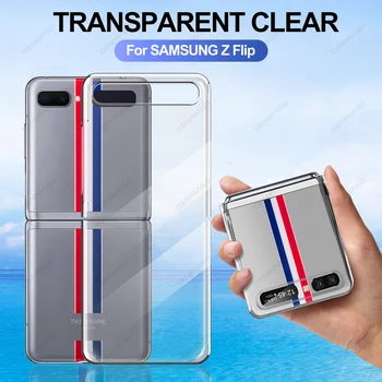 

CENMASO Original Skin Friendly Clear Crystal Hard PC Back Cover for Samsung Galaxy Z Flip Case SM F700F for Galaxy Z Flip Phone