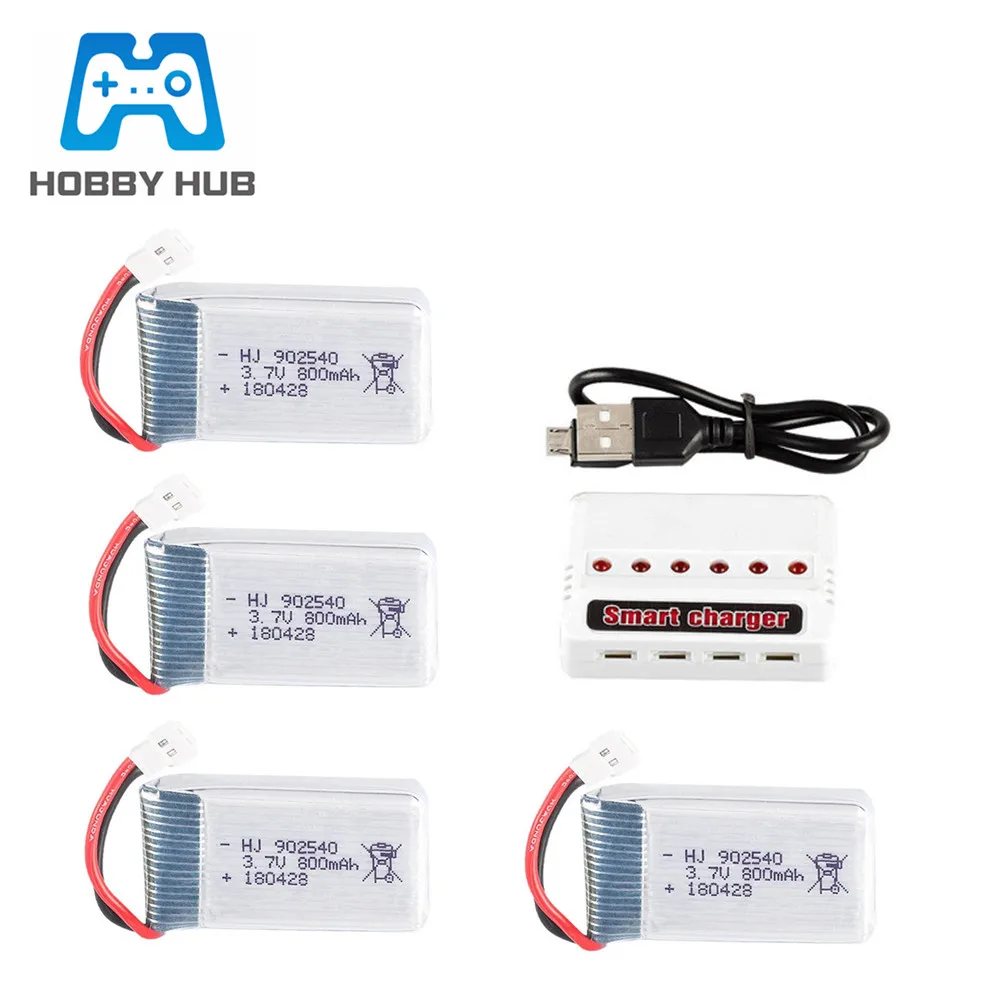 3,7 V 800mAh Lipo батарея для Syma X5 X5C X5SC X5SW TK M68 MJX X705C SG600 RC Квадрокоптер Дрон запасные части 902540 3,7 v батарея - Цвет: Синий