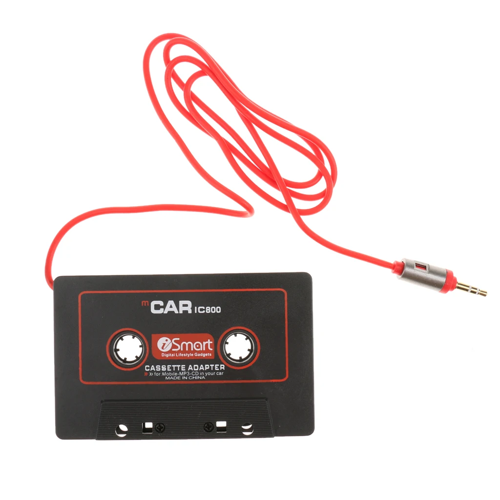 Audio Cassette Tape Stereo Adapter 3.5mm Plug Jack For MP3 MP4 CD Player