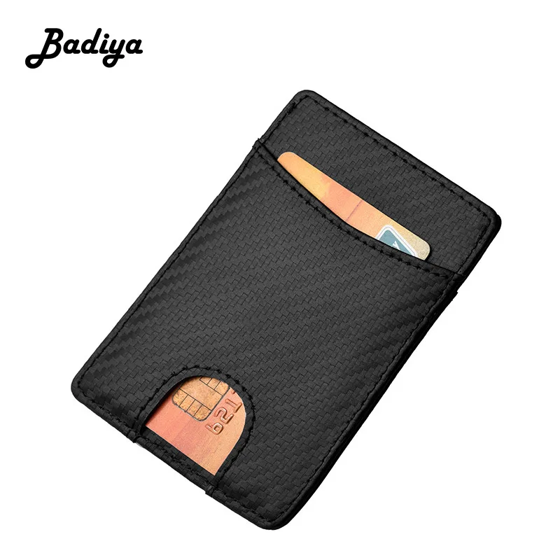 Модный мужской кошелек из натуральной кожи держатель для кредитных карт