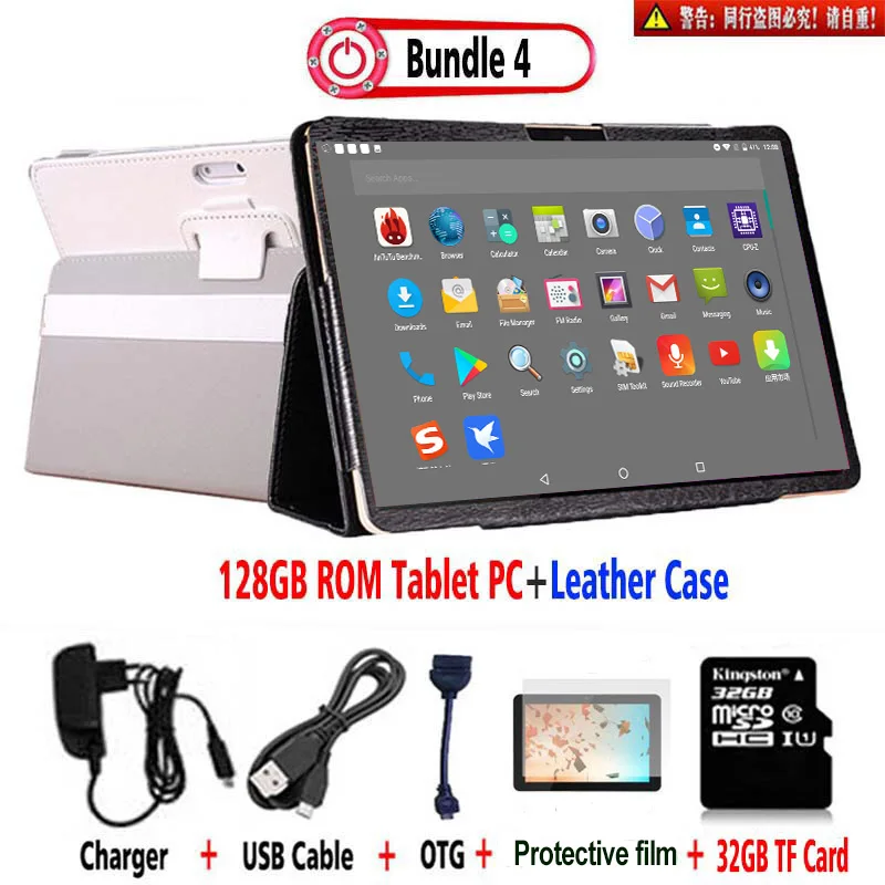 128GB ROM Add Case 10 дюймовый планшет, Android 8,0 HD 1920*1200 ips 4G LTE MT6797 Deca Core, 4 Гб ram, 128 ГБ rom, 8 Мп, WiFi, gps планшет 10,1 - Комплект: 128GB ROM Add Case