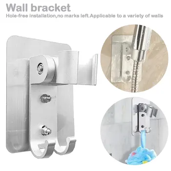 

Bathroom Accessories Wall Gel Mounted Shower Head Stand Bracket Holder Hand Held Shower Head Fitting Portable