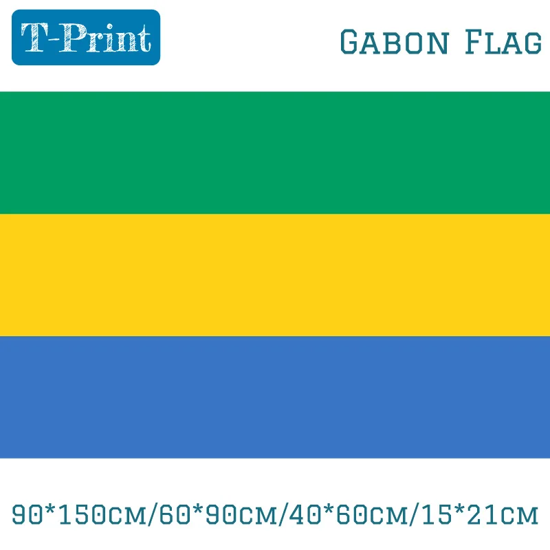 

90*150cm/60*90cm/40*60cm/15*21cm Gabon Flag World Cup / National Day / Olympic Games / Event / Office / Home decoration
