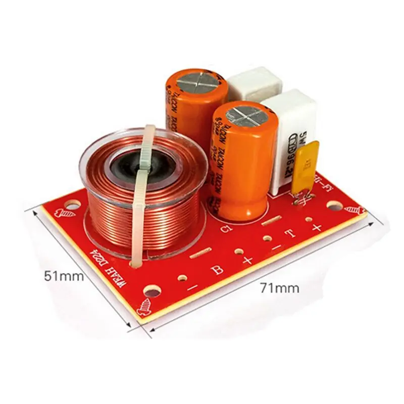 2PCS 2 Way 2 Unit Hi Fi Audio Speaker Frequency Divider Stereo Crossover Filters