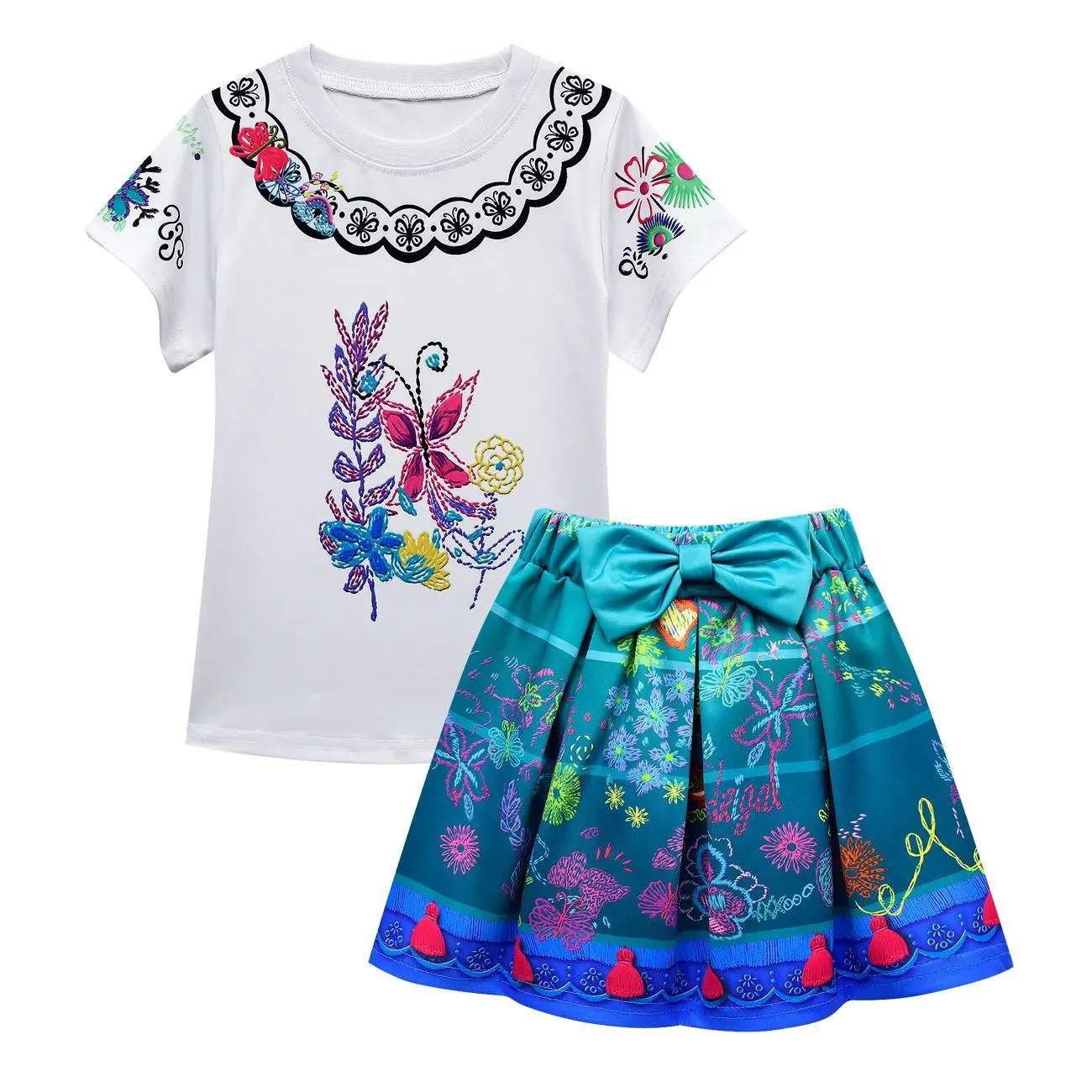 Encanto Cosplay Costume Dresses For Girl Dress Girls Fancy Dresses Halloween Princess Dress Children Party Birthday Outfits