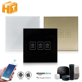 

Tuya WiFi Smart Touch Switch 300W / Channel Control Panel Smart Life APP Compatible with Amazon Alexa and Google Home Control.