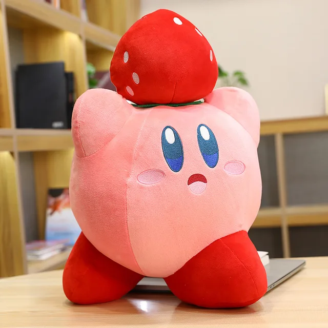 32-60CM Kawaii Kirby Plush Toy Chef Strawberry Soft Stuffed Plush Dolls Anime Peripheral Game Characters Pillow Kids Stuffed Toy 2