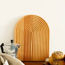 Япония стиль деревянная разделочная доска древесина вяза дома Фруктовый Торт Лоток Суши хлебное блюдо