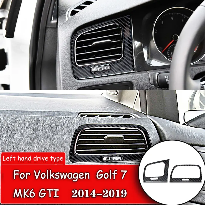Airmagazines ed LHD pour Volkswagen Golf 7, accessoires pour VW Golf 7 R  line GTI Mk7 GTD pour Golf 7, autocollants, garniture intérieure en fibre  de carbone - AliExpress
