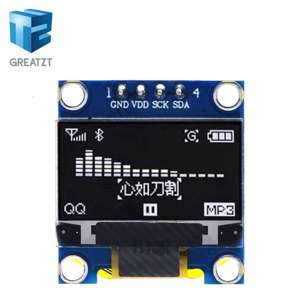 0,96 дюймов IIC Серийный желтый синий OLED дисплей модуль 128X64 IEC SSD1306 12864 плата с ЖК-экраном GND VCC SCL SDA 0,96 "для Arduino
