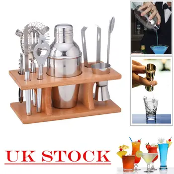 

8pcs Stainless Steel Cocktail Shaker Mixer Bar Tool Set Martini Maker Pro Kit UK Bar Supplies