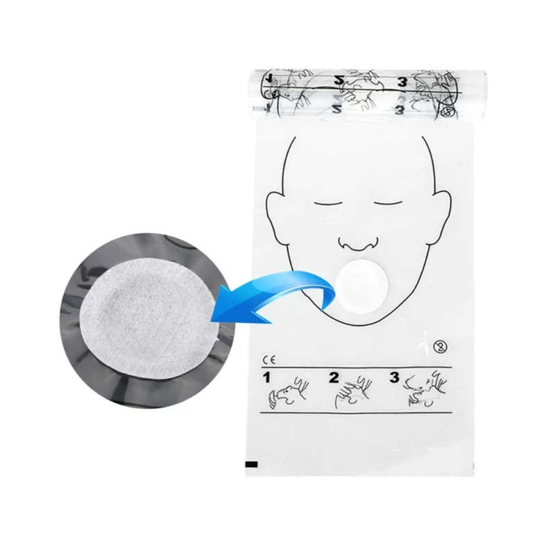 36Pcs Resuscitator Mask Protective Reel One-time CPR Training First Aid Mask Rescue Set Health Care Tools NEW