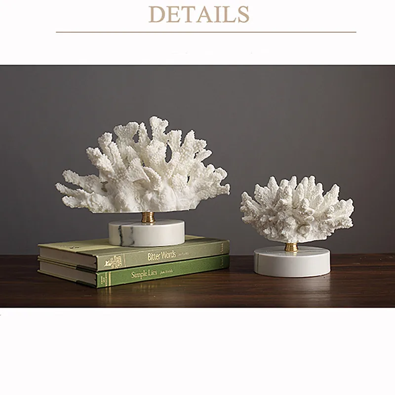

Creative Nordic Style Simulation Coral Decoration Decoration Simple Living Room TV Cabinet Tea Table Home Furnishings A478