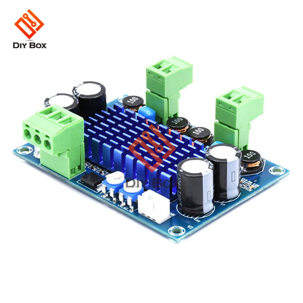 

XH-M572 TPA3116D2 Digital Amplifier Board module 5-28V 120W * 2 HIFI Audio Sound Board Volume Control amplifier for speakers